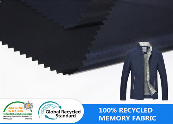 100% ha riciclato la memoria di plastica del poliestere della bottiglia come il tessuto del rivestimento dell'inverno dell'idrorepellente