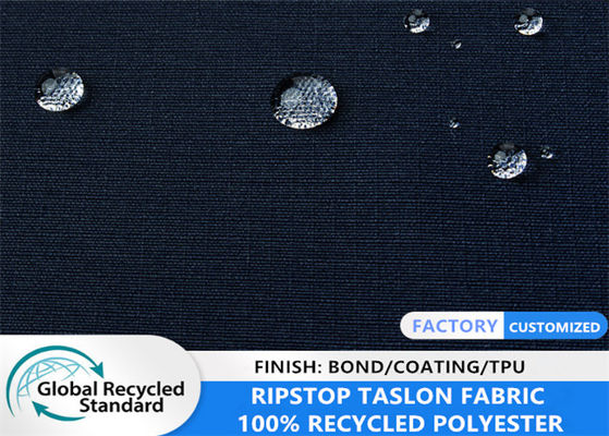 Matt Polyester riciclato 100% 0,2 tessuti freddi del rivestimento di inverno della prova delle coperture molli di Ripstop Taslon