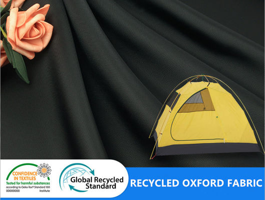 Il poliestere di FDY ha riciclato il tessuto all'aperto ricoprente normale amichevole della tenda della tenda di Eco 400D Oxford