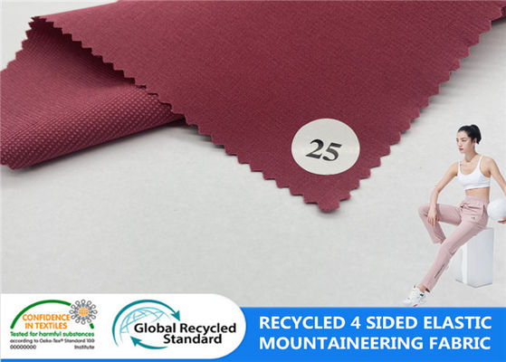 Polyester Spandex Recycled Plastic Bottle Fabric Dobby Sportswear Material Fabric