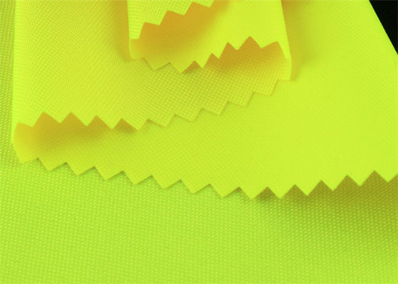 Tessuto all'aperto ricoprente fluorescente riciclato del rivestimento di Oxford 300D 190GSM del poliestere