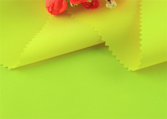 Tessuto all'aperto ricoprente fluorescente riciclato del rivestimento di Oxford 300D 190GSM del poliestere