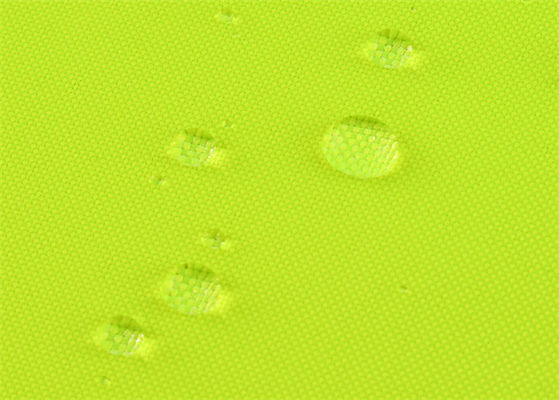 Tessuto all'aperto ricoprente fluorescente riciclato del rivestimento di Oxford 300D 190GSM del poliestere